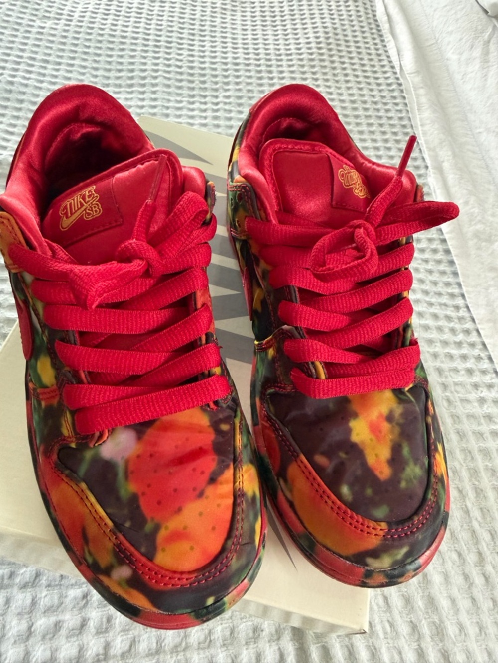 NIKE DUNK LOW PRO WOO QS GYM RED/UNIVERSITY RED
